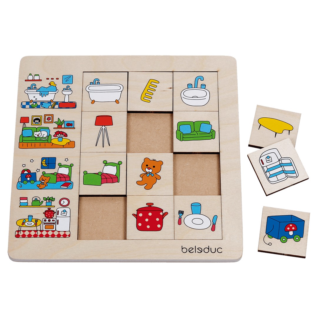 Beleduc Match & Sort Puzzle - Our Home 