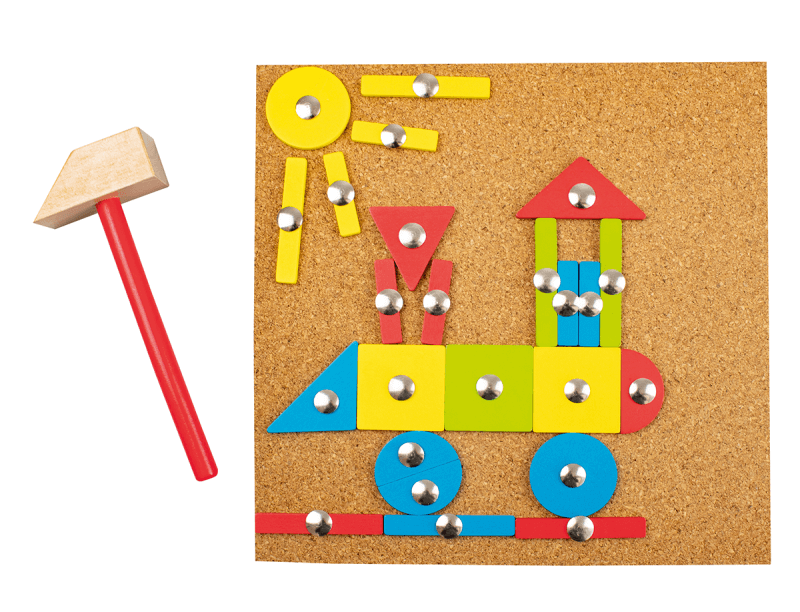 Beleduc Martello Hammer & Nail Cork Board Set 3