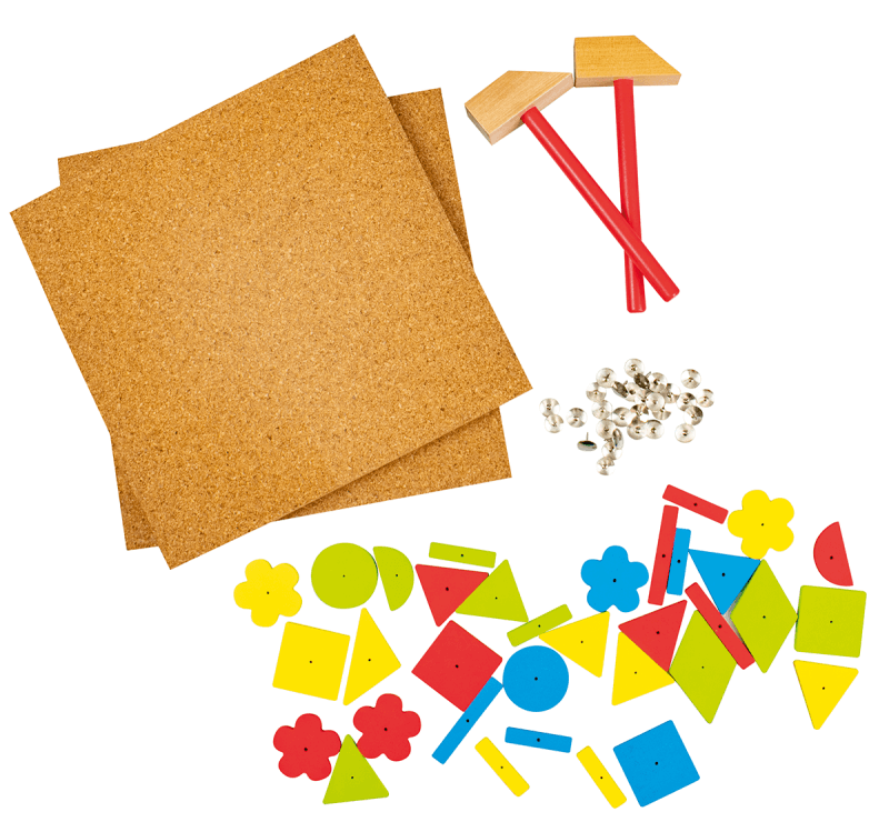 Beleduc Martello Hammer & Nail Cork Board Set 2