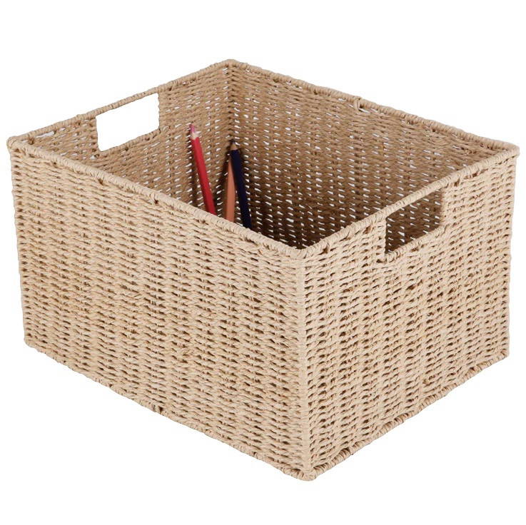 vivaio medium rectangle natural basket