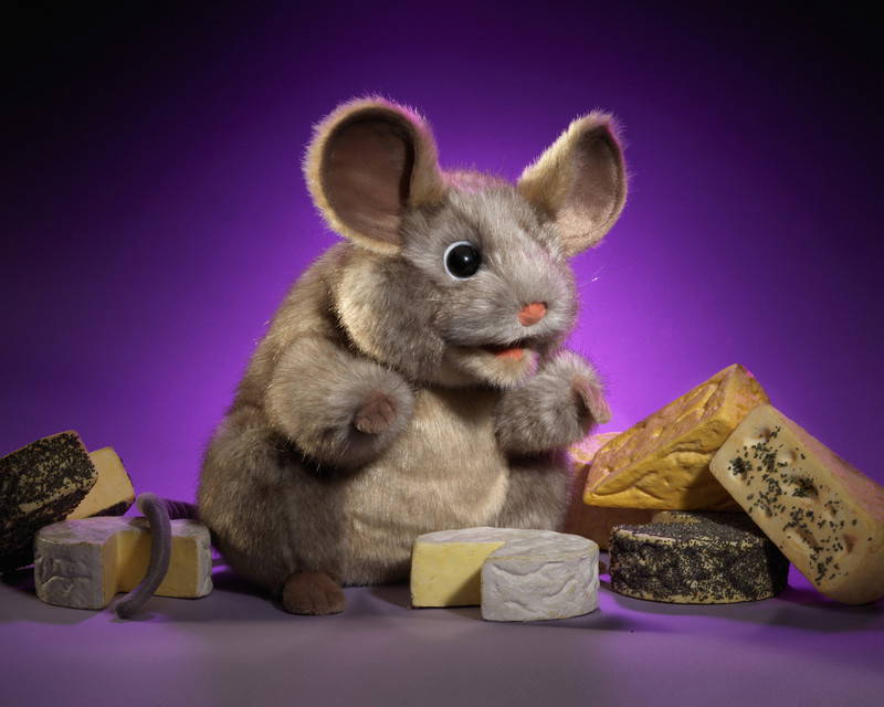 Grey Mouse Puppet