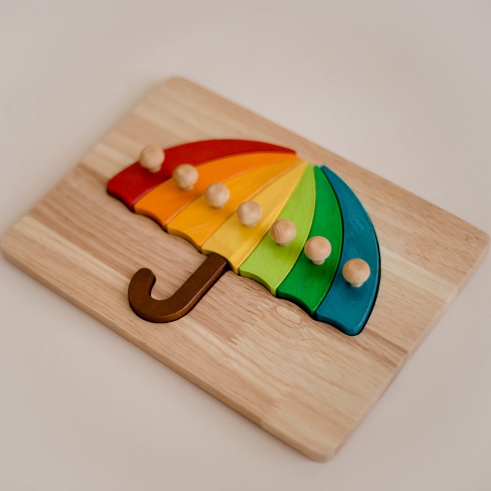 Qtoys Colourful Umbrella Puzzle Qtoys Colourful Umbrella Puzzle