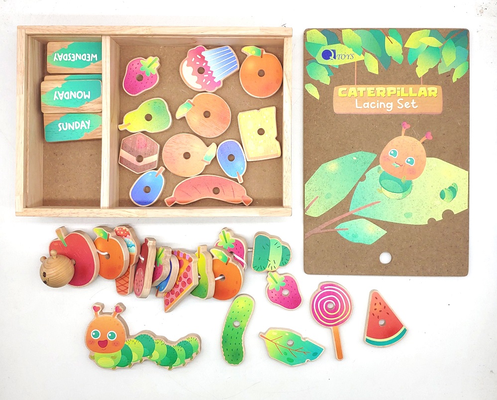 Qtoys Caterpillar lacing set Qtoys Caterpillar lacing set