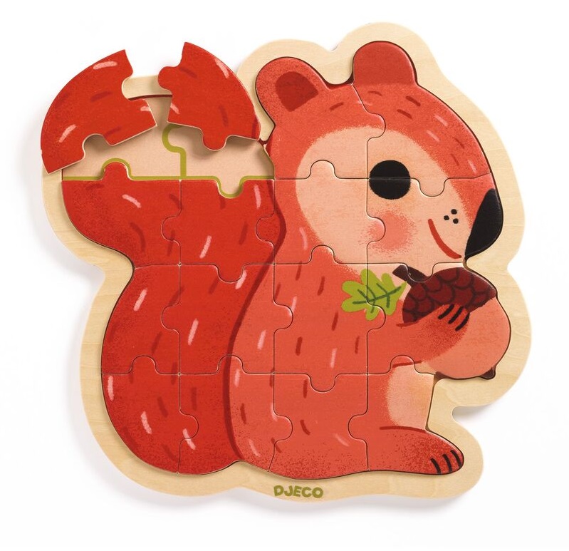 Djeco Nut 16pc Puzzlo Wooden Puzzle Djeco Nut 16pc Puzzlo Wooden Puzzle