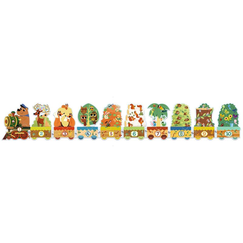 djeco train counting puzzle for toddlers djeco train counting puzzle for toddlers