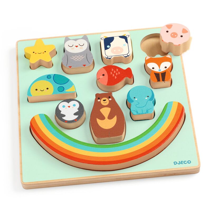 Rainbow Puzz & Boom Wooden Puzzle Rainbow Puzz & Boom Wooden Puzzle