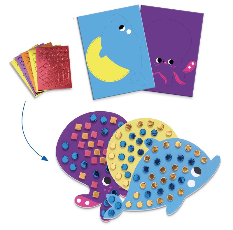 Djeco Seaside Delights Multi Craft Kit Djeco Seaside Delights Multi Craft Kit