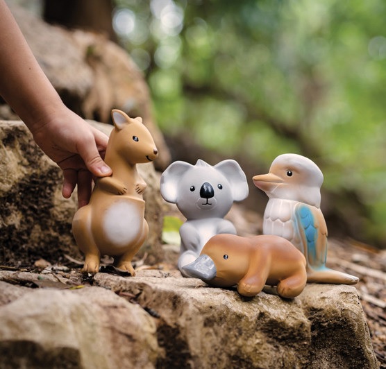 Tikiri Australian Animals Rubber Toys Set