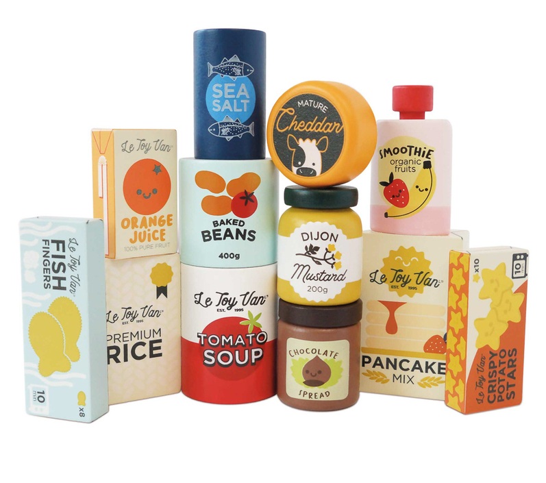 Le Toy Van Supermarket Grocery Weekly Shop - 12 Piece Le Toy Van Supermarket Grocery Weekly Shop - 12 Piece