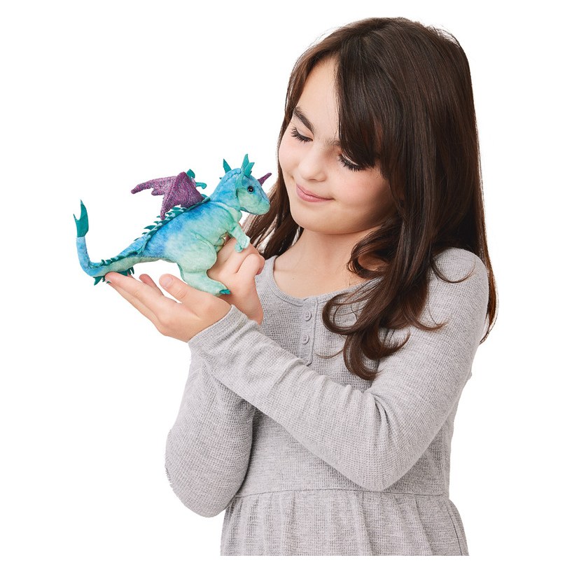 Folkmanis Mini Dragon Finger Puppet - Set of 3 - image 2