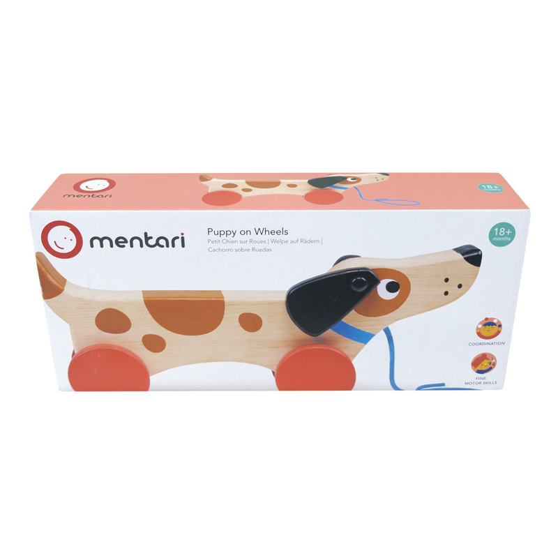 Mentari Puppy On Wheels Pull Along 2