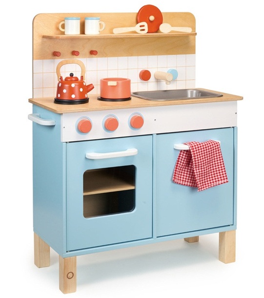 blue and red kids play kitchen blue and red kids play kitchen