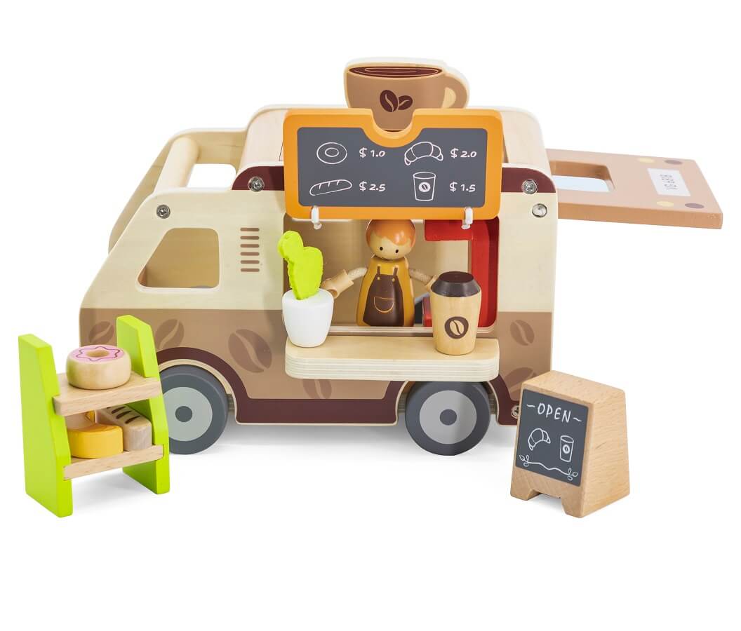 viga coffee truck toy inside
