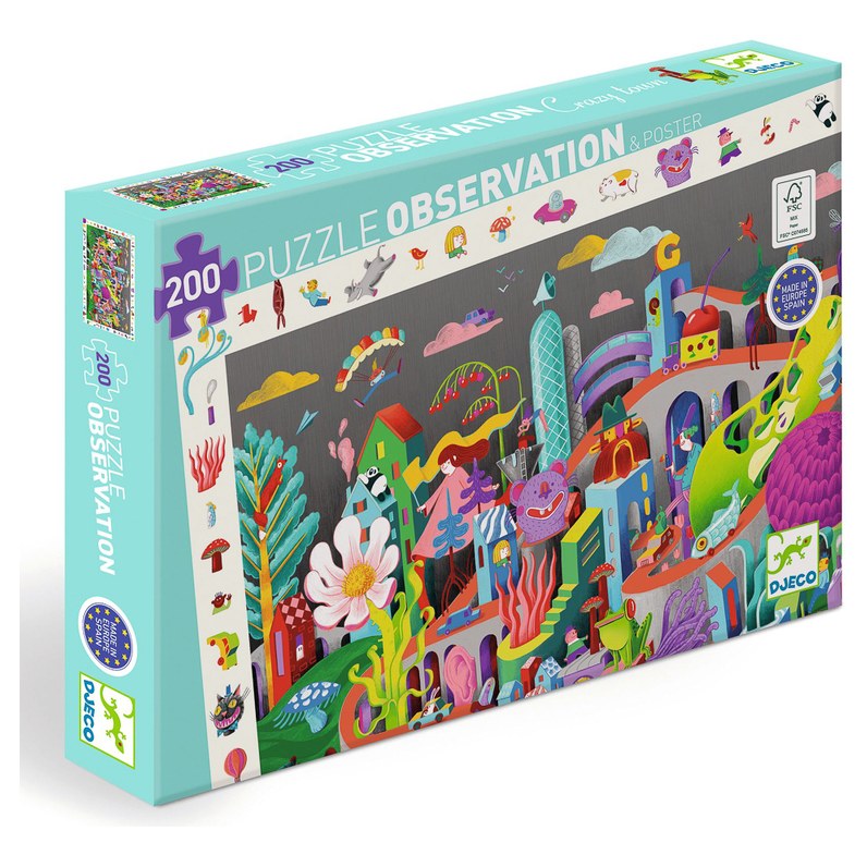 Djeco Crazy Town 200pc Observation Puzzle - image 6