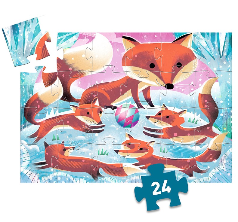 Djeco Little Fox 24pc Silhouette Puzzle Djeco Little Fox 24pc Silhouette Puzzle