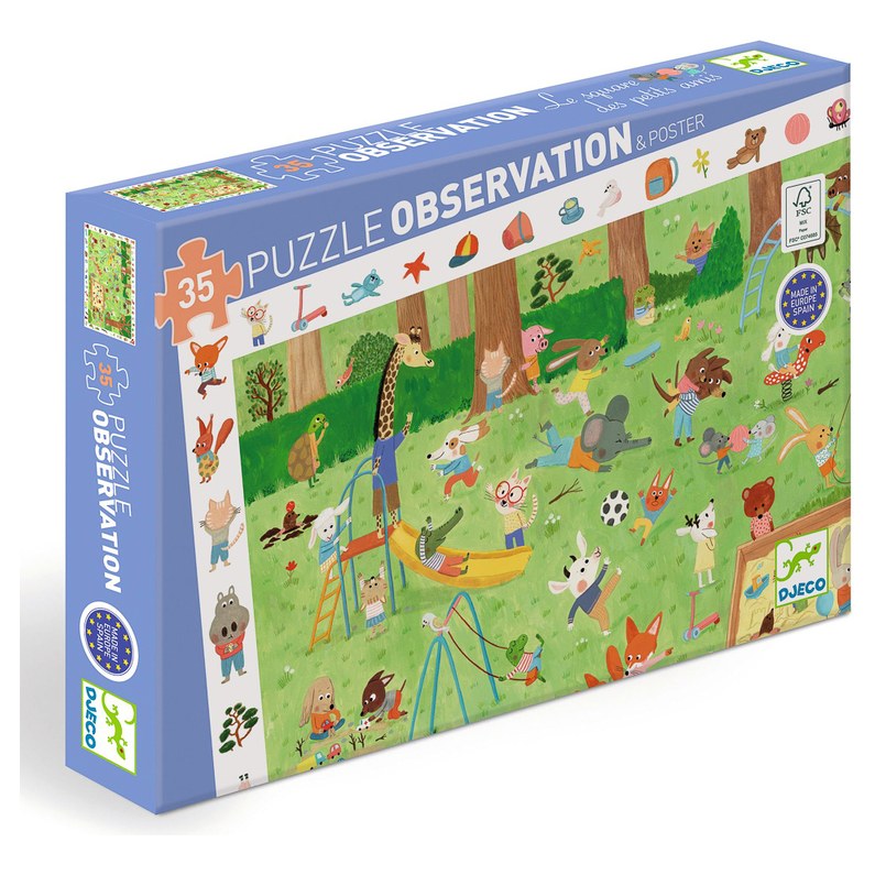 Djeco Little Friends Garden 35pc Observation Puzzle - image 6