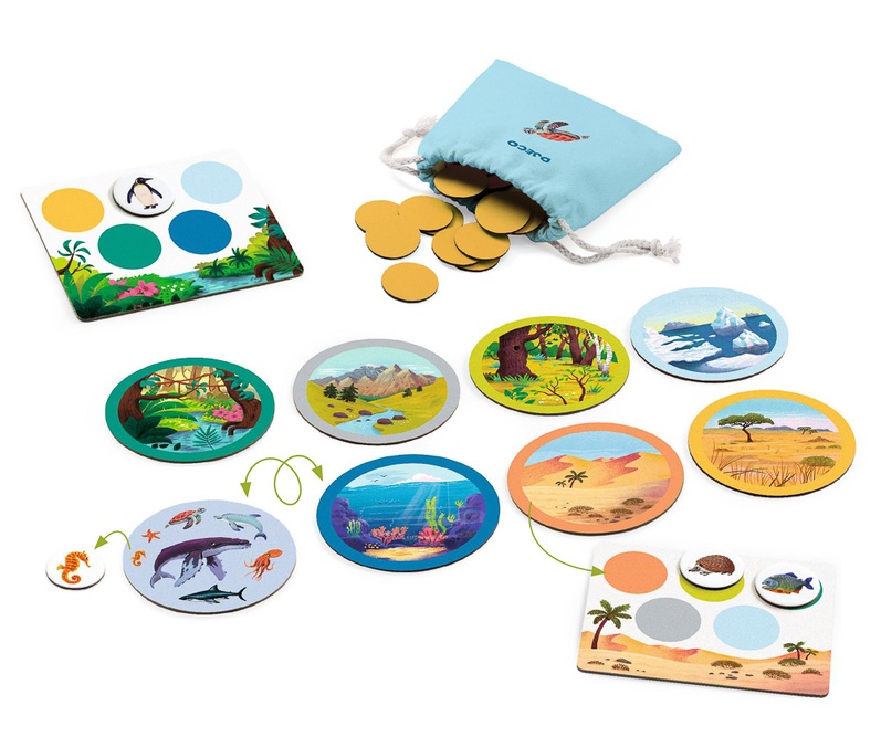Djeco Naturo Mondo - Animals & Habitats Game