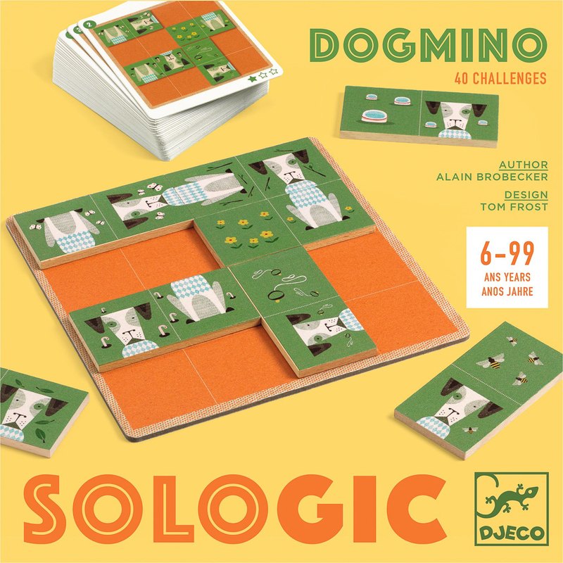Djeco Dogmino Patience Game with 40 Challenges - image 2