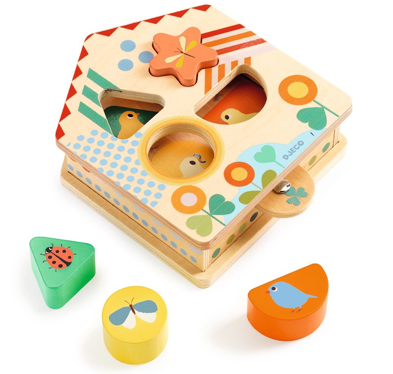 Djeco Cacaboom Shape Sorter with Tab