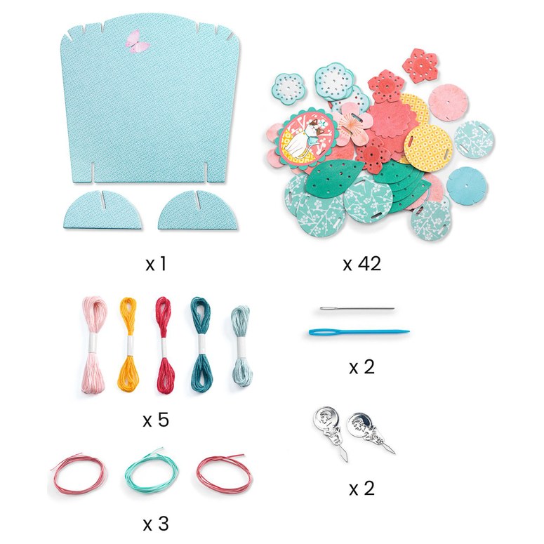 Djeco Do It Yourself Flora Necklaces & Stand - Age 7+ - image 2