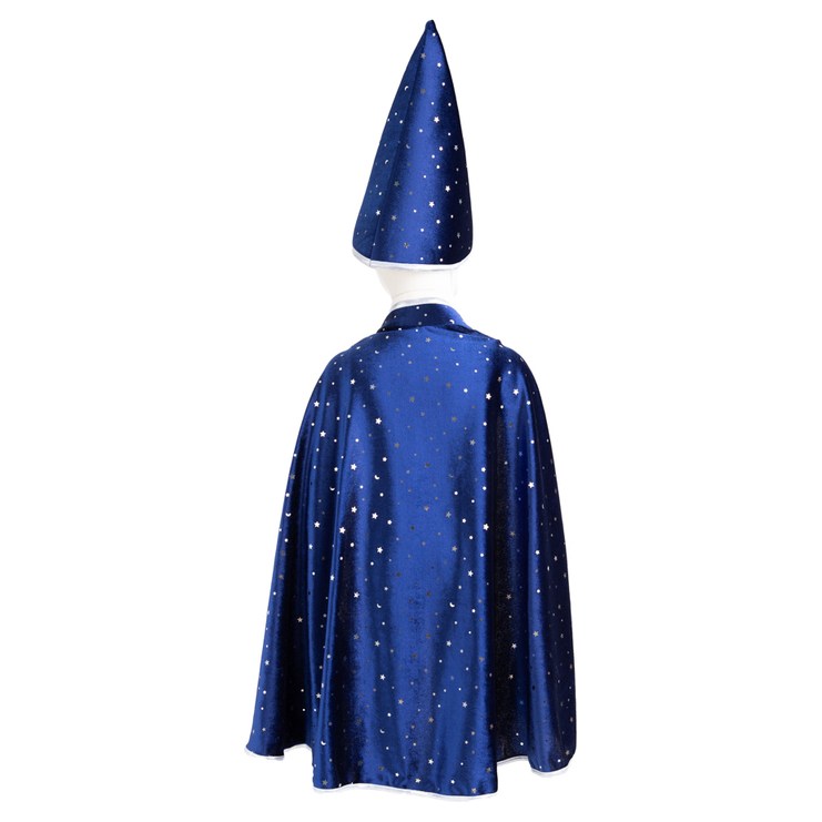 Great Pretenders Blue & Silver Sparkle Wizard Cape & Hat - image 5