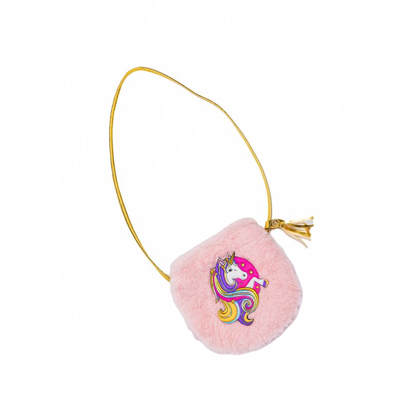 Great Pretenders Fluffy Pink Unicorn Petite Purse