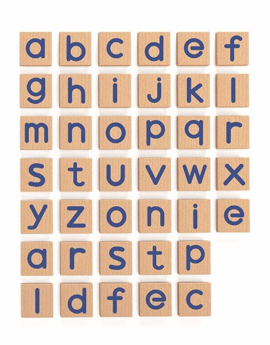 Viga Wooden Magnetic Alphabet Lowercase Letters 40pc Set