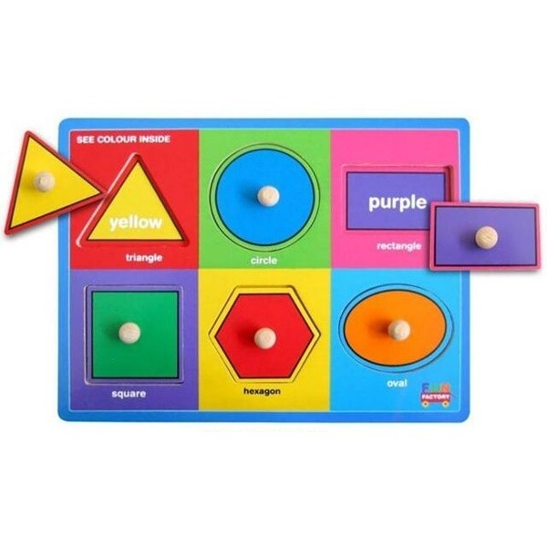 Fun Factory Puzzle w/Knobs - Shapes