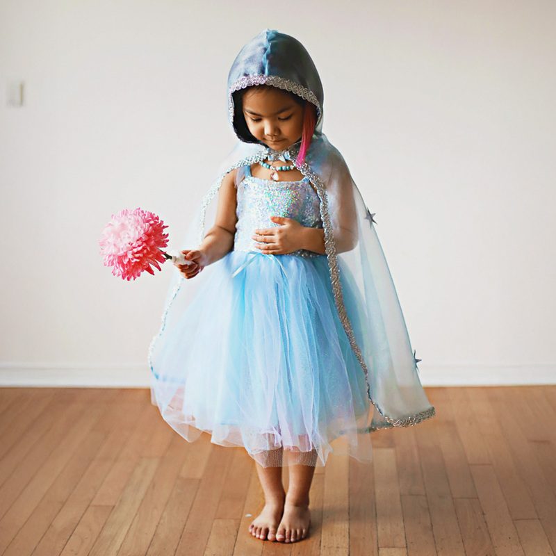Great Pretenders Blue & Silver Snow Queen Cape