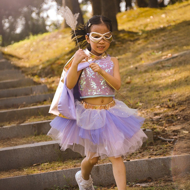 Great Pretenders Superduper Tutu Rose Gold Superhero Costume Set - image 2