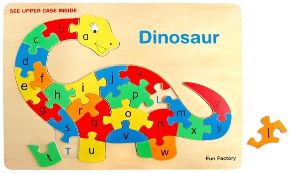 Fun Factory Puzzle Raised - Dinosaurs