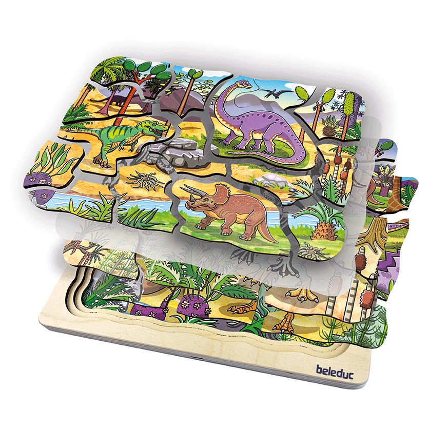 Beleduc Dino Layer Puzzle