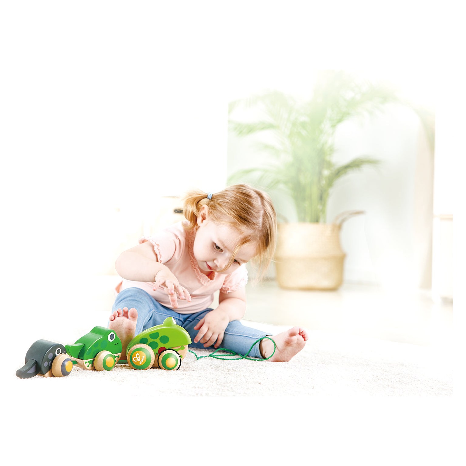 Hape Pull Along Frog Family - image 2