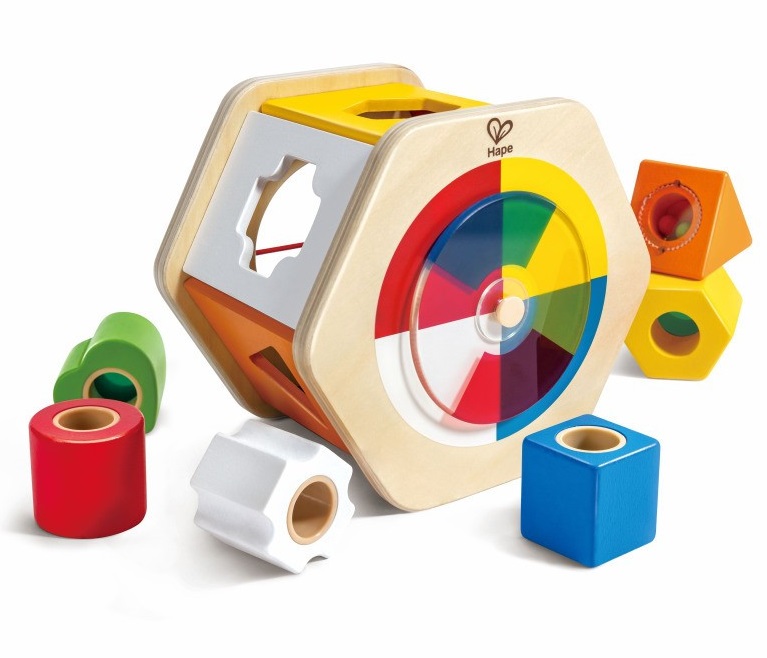 Hape Wooden Wonder Shape Sorter with colour dial Hape Wooden Wonder Shape Sorter with colour dial
