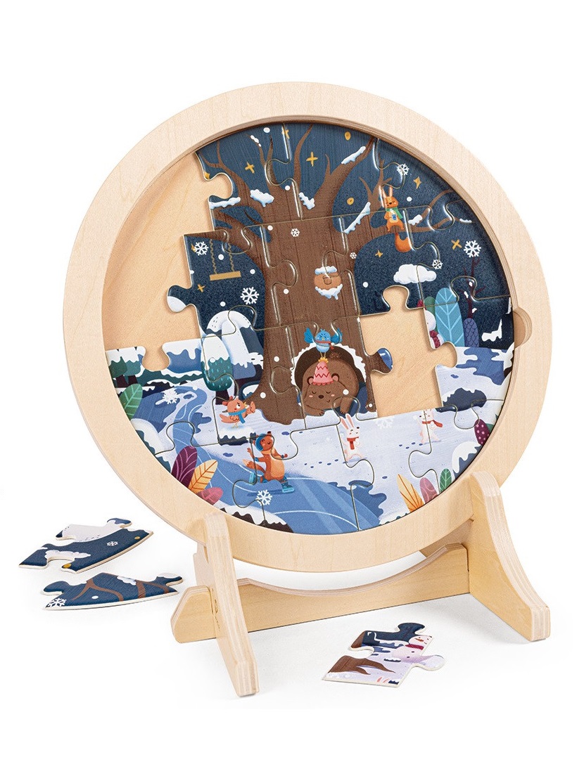 Hape 4 Seasons Layer Puzzle Hape 4 Seasons Layer Puzzle