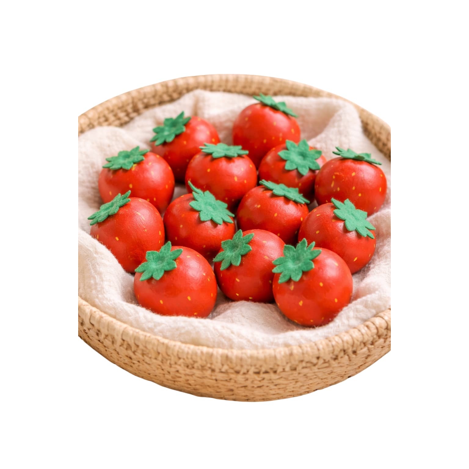 wooden strawberries