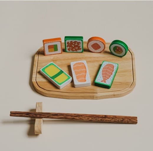 Wooden Pretend Play Sushi Play Set Qtoys