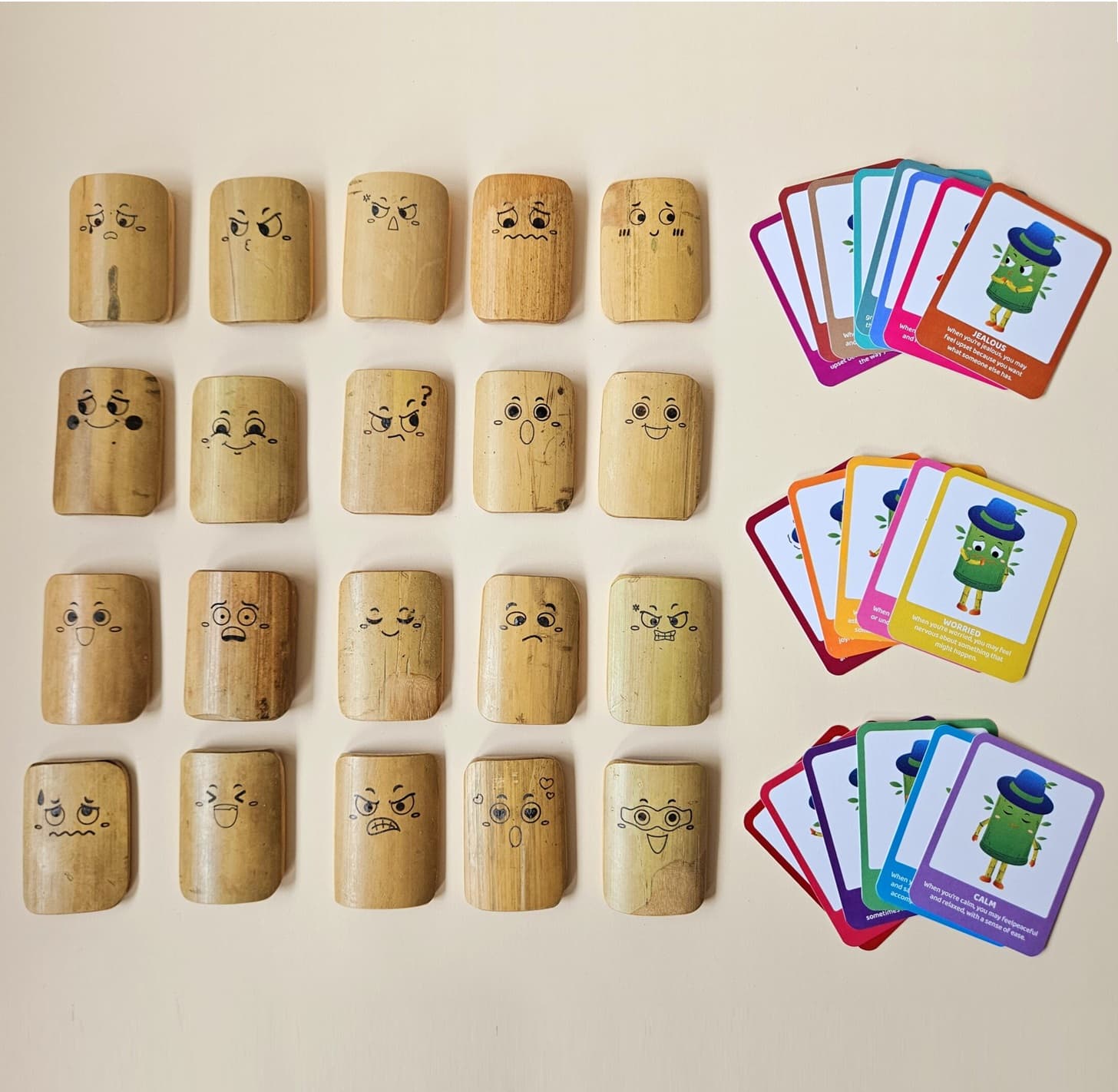 qtoys emotional expression domino set 