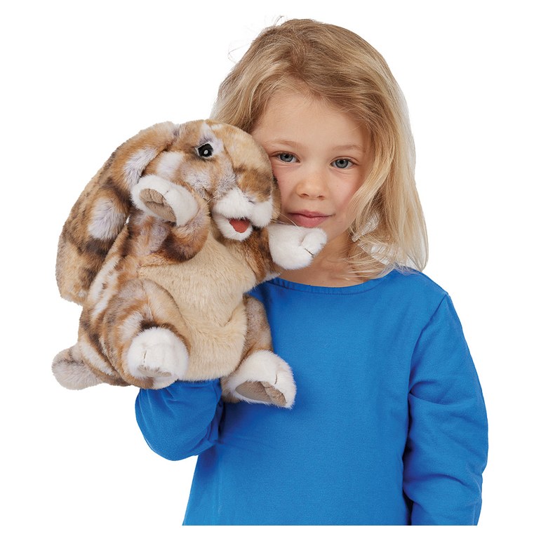 Folkmanis Silky Bunny Rabbit Puppet - image 2