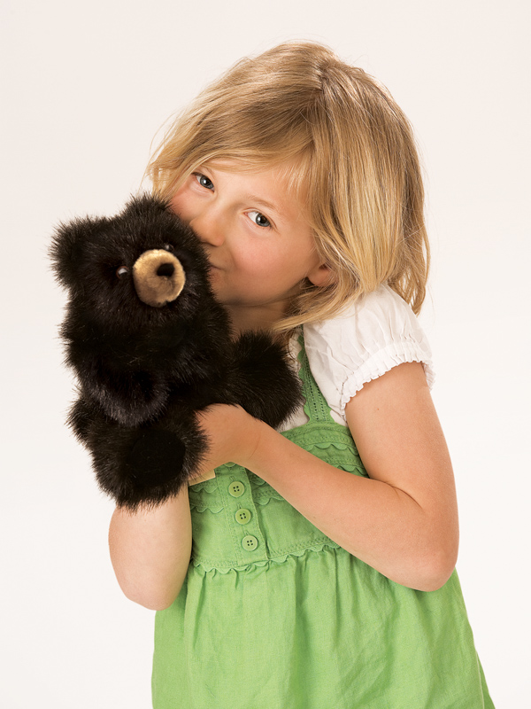 Folkmanis Baby Black Bear Puppet 1