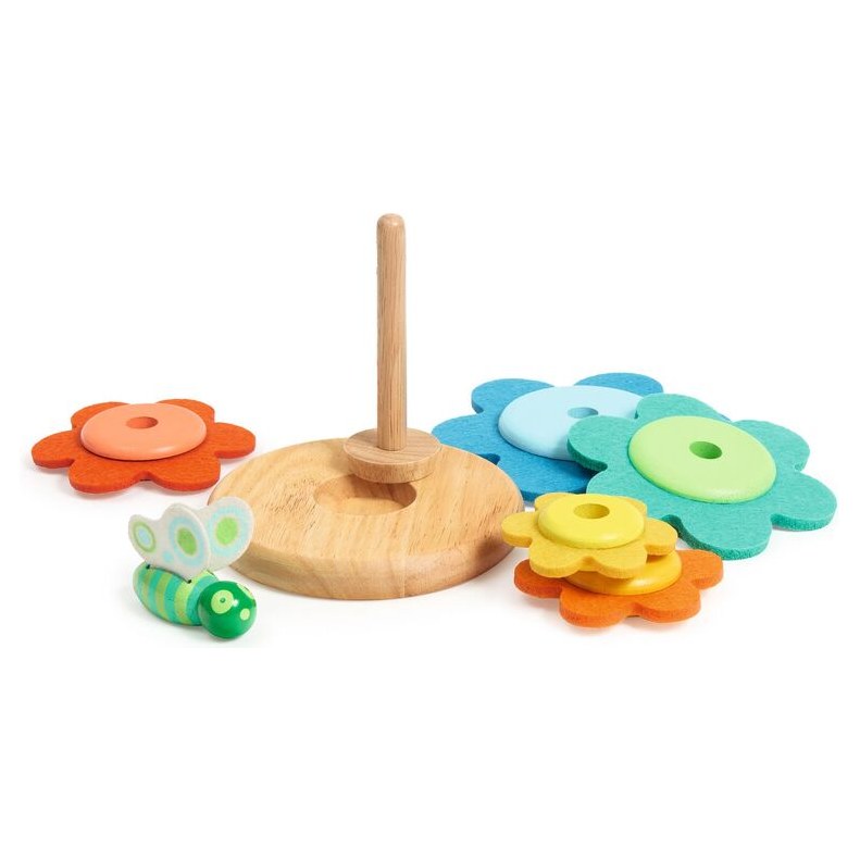 Djeco Butterflower Colourful Stacker - image 2