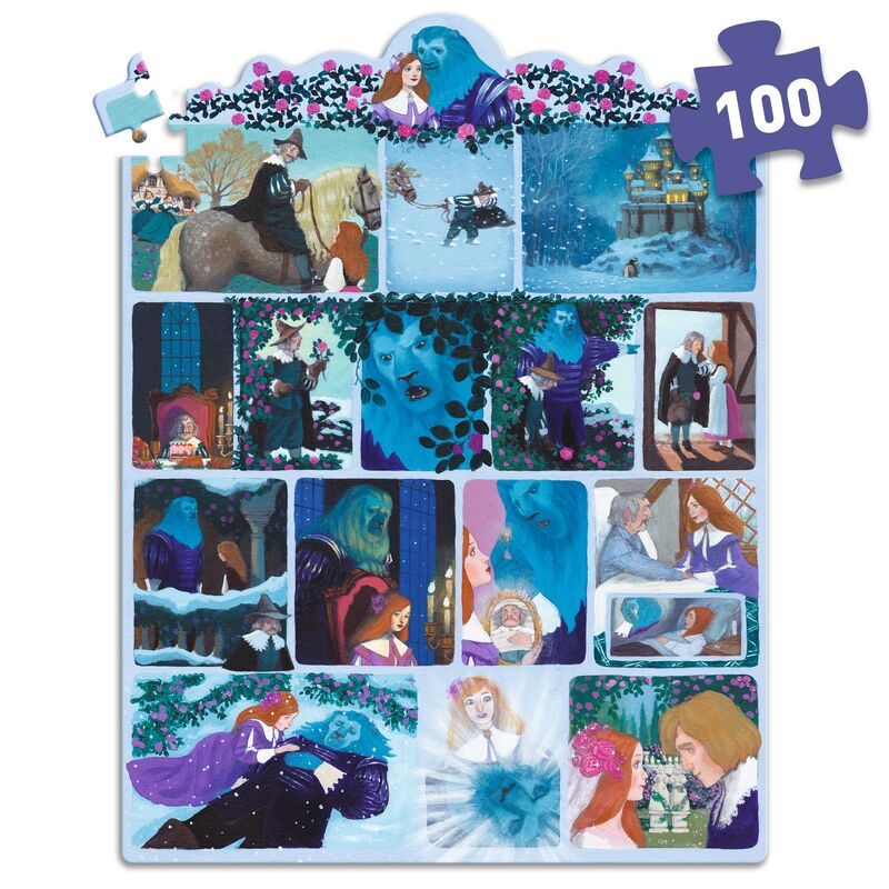 Djeco Beauty and the Beast 100 pc Story Puzzle