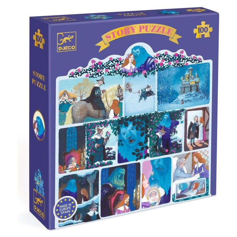 Djeco Beauty and the Beast 100pc Story Puzzle - image 3