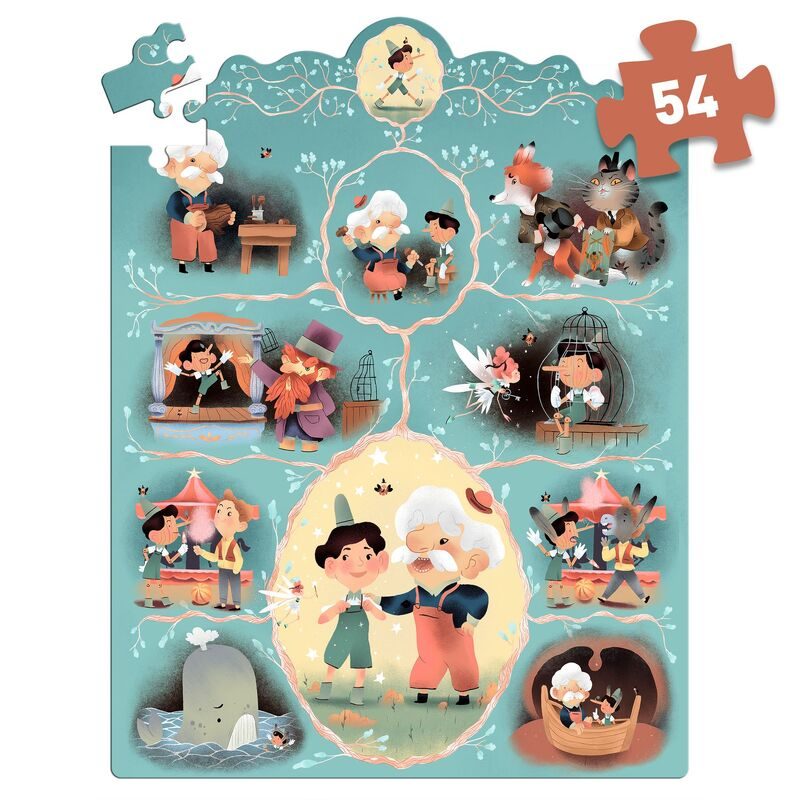 Djeco Pinocchio - 54pc Story Puzzle