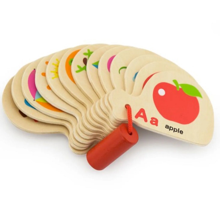 Mini Wooden Alphabet Books -Set of 12