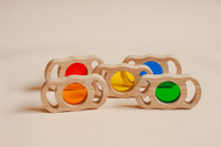 Qtoys See Through Coloured Prism Blocks