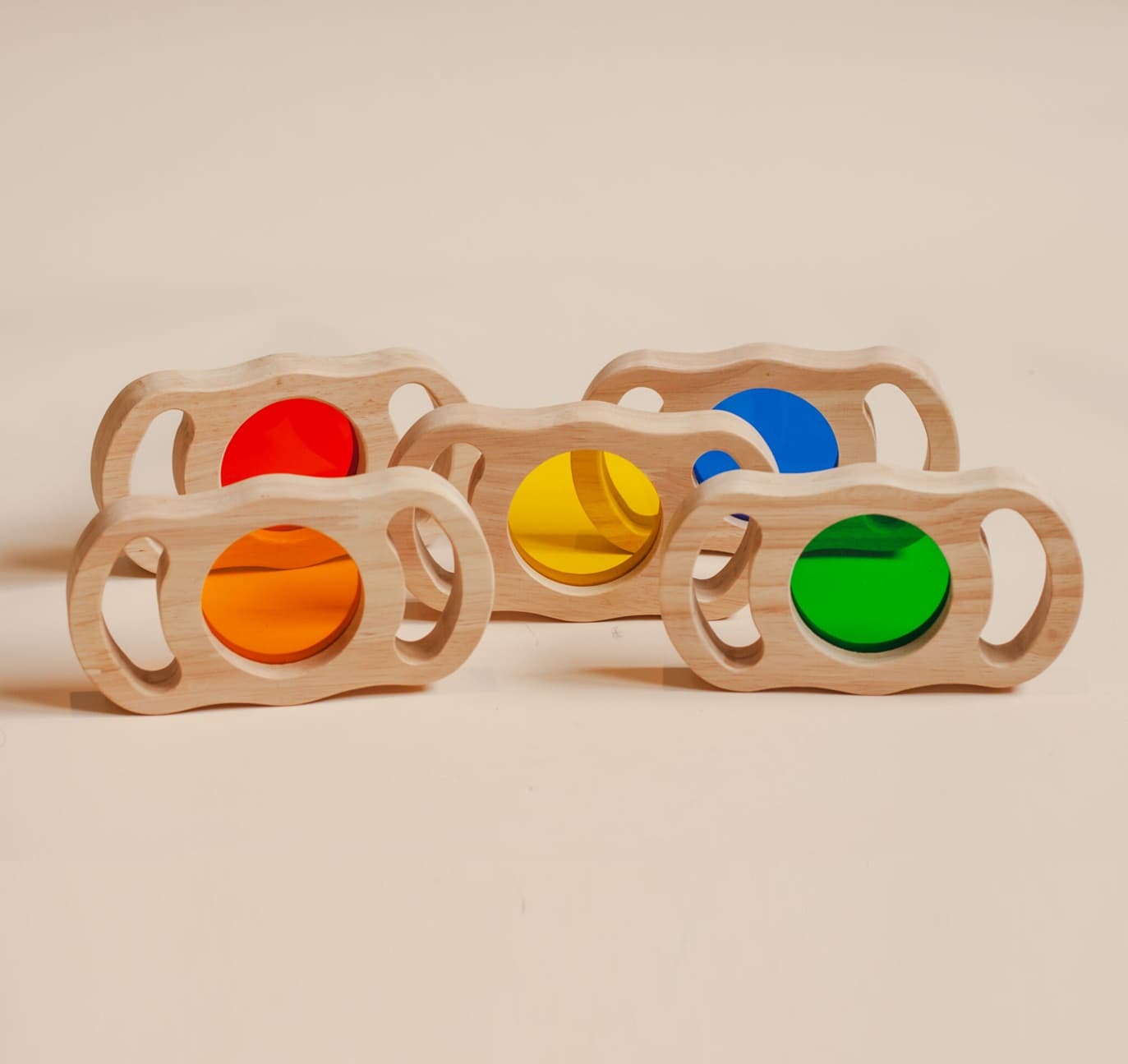 See Through Coloured Prism Blocks
