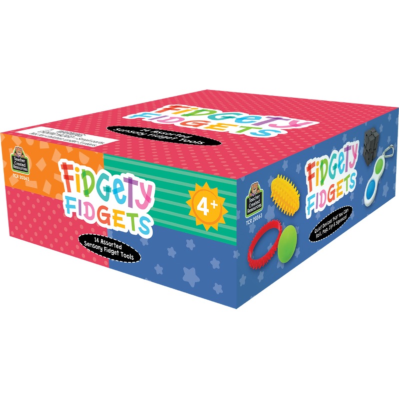 fidgety fidget box with 14 sensory fidget tools
