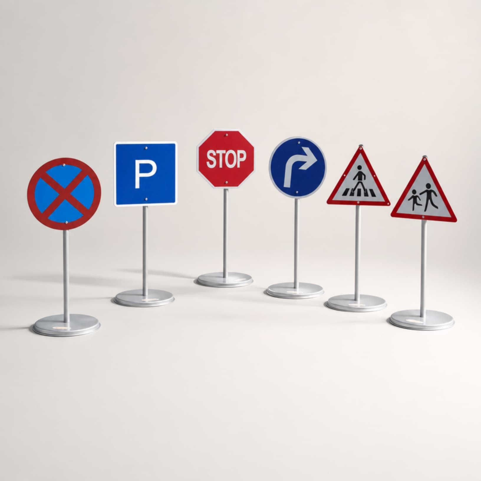 Outdoor Play Traffic Sign Set for Kids
