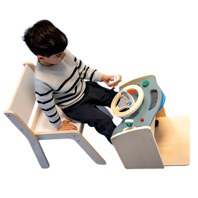 Educo Pretend Play Wooden Steering Wheel